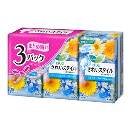 Laurier Clean Style Rimono Sheet, Fresh Floral, 36 Pack x 3 Packs