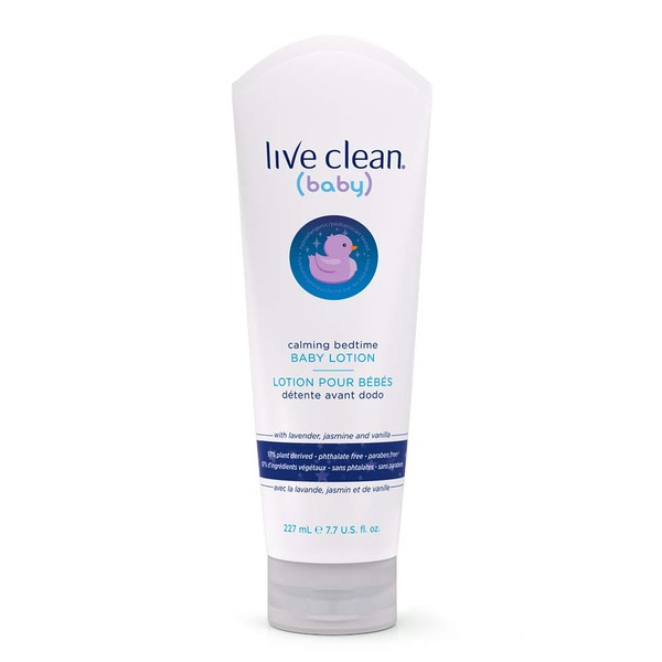 Live Clean Baby Lotion, Calming Bedtime, 7.7 Oz