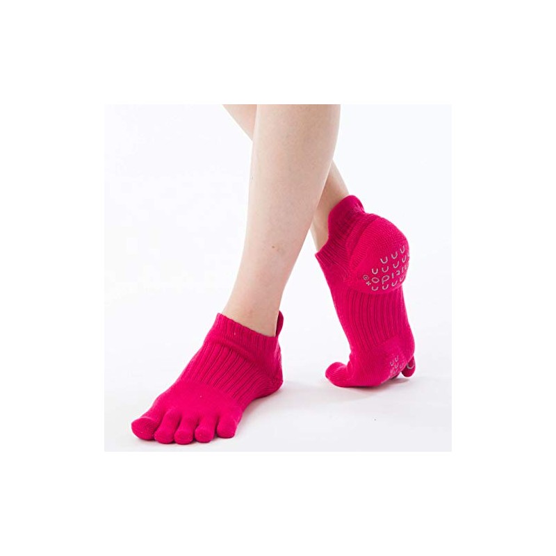 Knitido+ Yama Yoga and Pilates Toe Socks, Non-Slip, Size:UK 5.5-8