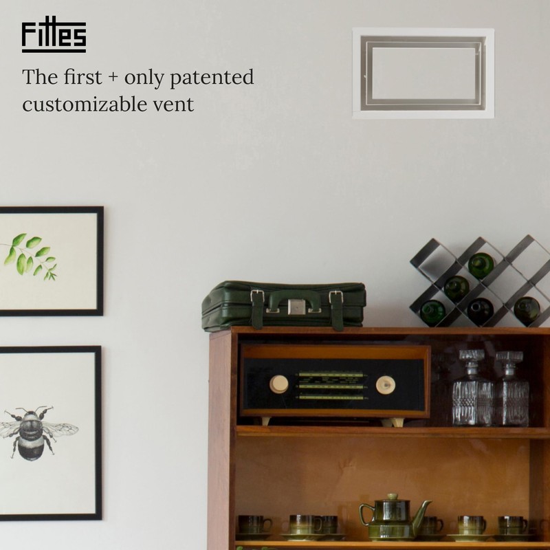 Fittes Framed Wall Vent [Lite+] - 6"x14" - Cotton White