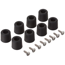 8 Large Extra Tall #2 w/Screws - 1" H X 1.10" W Round Rubber FEET Bumpers - Made in USA - Non Marking - Perfect for Furniture, Sofas, Tables, Chairs, Desks, Benches, Chests & Other Large Items.