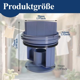 Washing Machine Lint Strainers - Compatible with Model Numbers 00647920/00605010/00602008 and More, Set of 2 Replacement Lint Strainers (Blue)