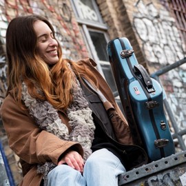 Crossrock Pro-Grade Alto Saxophone Case | Sapphire Blue, TSA Lock, Stylish & Elite Protection, Detachable Straps, Accessory Pocket for Professional Musicians