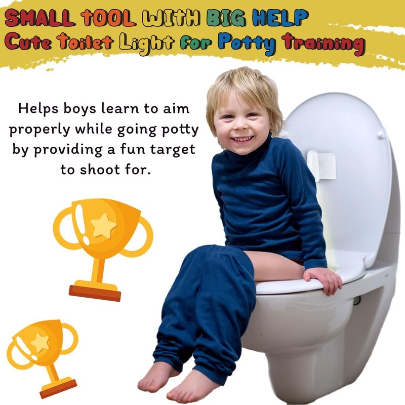 Faivykyd Potty Training with Zombie Target, Clear Zombie Pee Light,