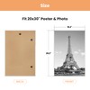 upsimples upsimples 20x30 Picture Frame White 3 Pack, Scratch-Proof Poster