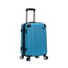 Rockland Hardside Expandable Luggage with Spinner Wheels, Turquoise, Carry-On 20-Inch