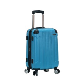 Rockland Hardside Expandable Luggage with Spinner Wheels, Turquoise, Carry-On 20-Inch