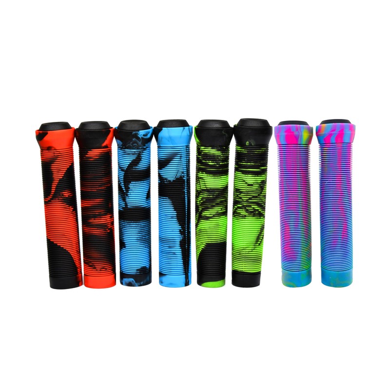 Team Dogz Mixed PU Soft Rubber Flangeless Handlebar Grips For