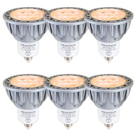 FWAYTECH LED Spotlight, E11 Bulb Color, 5W, Dimmable, Dichroscopic Type 40W - 50W Equivalent, 30° Medium Angle, Duct Rail LED Spotlight, Compatible with Sealed Fixtures (Equivalent to 2700K Bulb Color, E11 Base, Dimming (Silver Body) 6 Pieces