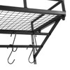 ILWorkTLs Wall Mounted Pot Rack with 2 Hanging Rails and