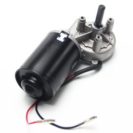 Heyiarbeit 24V 30RPM DC Worm Gear Motor High Torque Turbine Worm Gear Reduction Motor Reversible Speed Reducing Electric Gear Box Motor for DIY Robot Door Lock