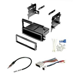 Single DIN Car Stereo Radio Dash Kit, Wire Harness, and Antenna Adapter -Made for Ford: 2004-2008 F-150 (2004 No Heritage), 2005-2010 Super Duty F-250/350/450/550 -Includes Sub Wire