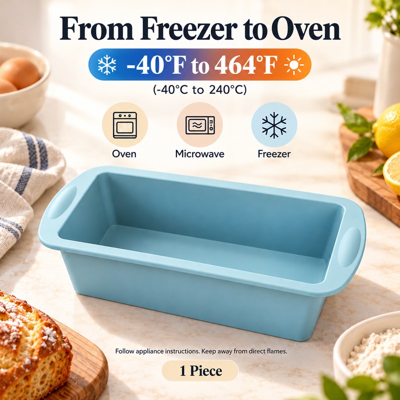Silicone Baking Molds NonStick Rectangle Cake Pans Mini Loaf Pan