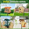 Bird Feeder Pole, 76in Adjustable Bird House Pole for Outdoors,