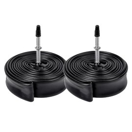 2 Pack 700x28/32C F/V48mm Presta Valve 48L Bicycle Inner Tire Tubes Compatible with 700x28 700x30 700x32 Road Bike Tire
