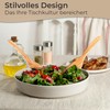 TOPANBIETER 999 Salad Servers Olive Wood 30 cm Sevierbesteck Olive