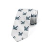 Ambesonne Men's Tie, Siberian Husky Puppy, 3.7", Blue Grey