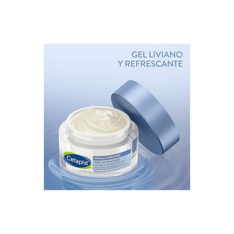 CETAPHIL OPTIMAL HYDRATION WATER GEL 48gr 72 hrs de Hidratación