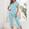 American Trends Pajama Sets for Women Cotton Sleepwear Short Sleeve