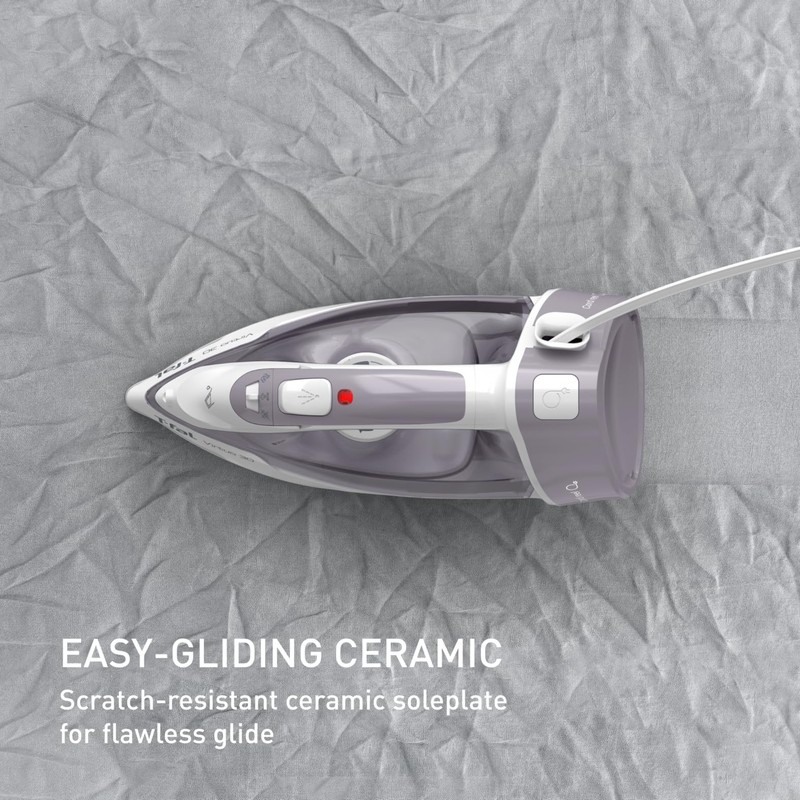 T-Fal Virtuo Steam Iron for Clothes with Retractable Cord, Portable