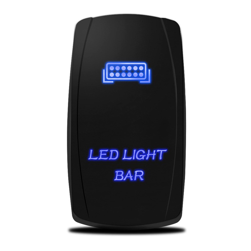 MICTUNING MIC-LSB1 Laser LED Light Bar Rocker Switch ON-Off LED