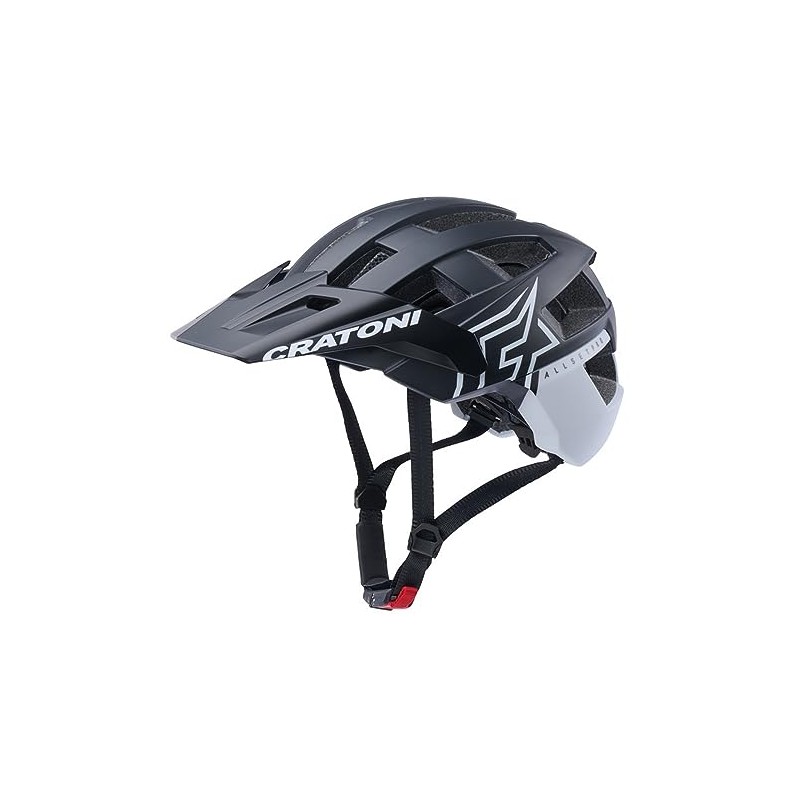 Cratoni Unisex - Adult Allset Pro Helmets, Black/White Matt, M