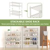 ROMGUAR CRAFT 4 Tier Bamboo Shoe Rack for Closet Free