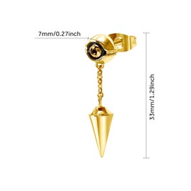 HELLOICE Eye of Ra Dangle Earrings Stud Earrings Hoop Earrings Hypoallergenic 18K Gold Plated Mummy Huggie Earrings for Men and Women