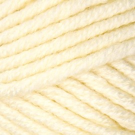 Estako Megastar, 75% Acrylic 25% Wool yarn, Soft, Chunky Bulky weight #5 for Crochet and Knitting 3.52 Oz (100g) / 120 Yrds (110m) (60299 - Cream)