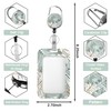 Badge Holder and Heavy Duty Retractable Clip,Id Card Holder Whit
