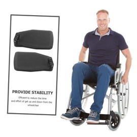 Minkissy 1 Pair Wheelchair Pedal Elevating Footrest Sturdy Legrest Easy Install Footplates for Elderly