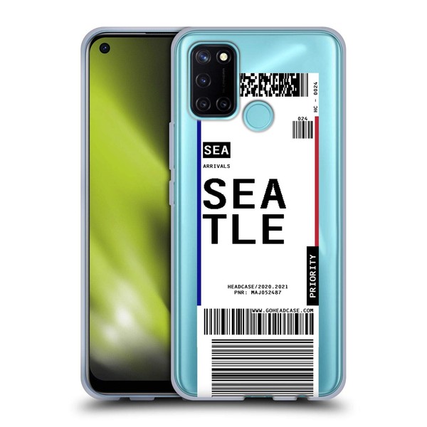 Head Case Designs Seattle, Washington Kofferanhänger 2 Soft Gel Handyhülle