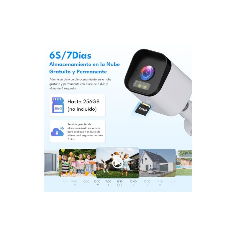 ARENTI O3 Cámara de Seguridad Exterior WiFi 4MP 2.5K, Sorporta