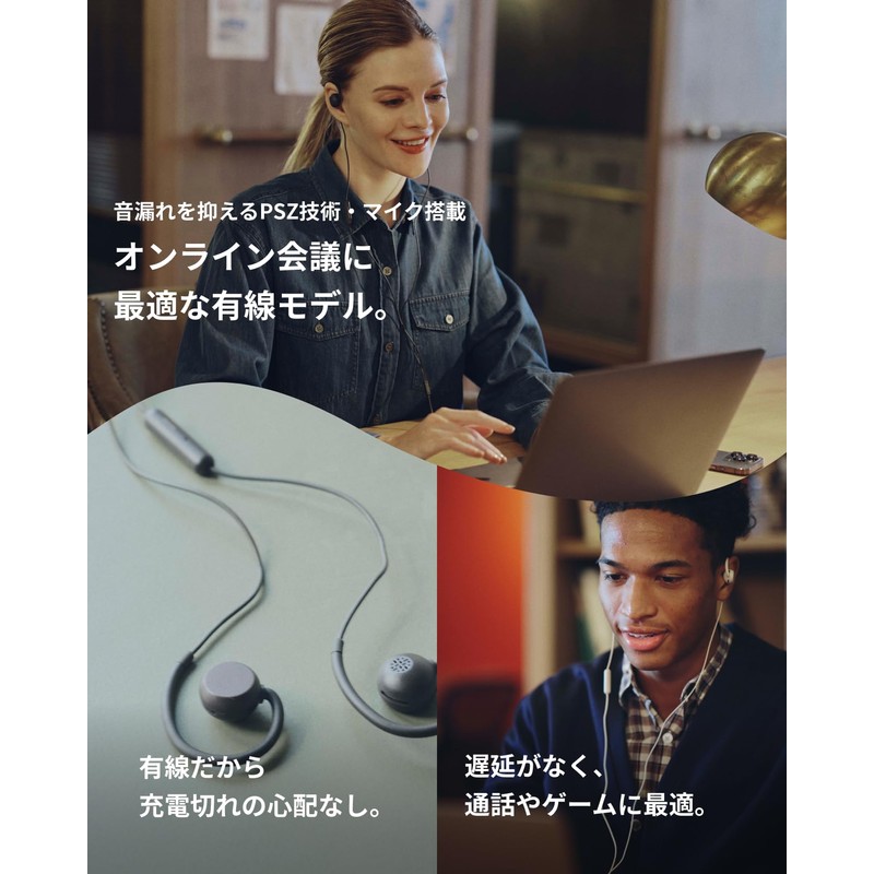 nwm MWE007 Open-Ear Earbuds, Wired Type, USB, Type-C Waterproof, IPX4,