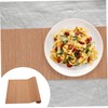 Mobestech 1Pc Bamboo Table Runner Tea Mat and Table Placemat