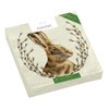 20 Napkins from Sustainable Production, Rabbit on Pasture Kitten Wreath,
