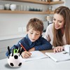 2 Pcs Students Soccer Pen Holder Set, Plastic Material Soccer
