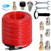 Sewer Jetter Kit for Pressure Washer 200FT, 5800PSI Drain Cleaner