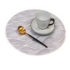 Hosoncovy 4 Pack Waves Decorative Placemats PVC Placemats Hollow Table