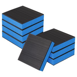 Pangda 8 Pack 4 x 4 x 7/8 Inches Rubber Anti Vibration Pads Heavy Duty Blue EVA Pad for Air Conditioner, Hvac, Treadmills Washer and Dryer etc