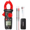 FNNEMGE Digital Current Clamp Multimeter DC/AC 0-600A Real RMS 6000