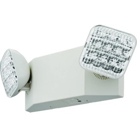 Lithonia Lighting EU2C M6 Emergency Light with 2 LED Lamps, Square, Ivory White