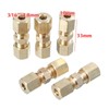 JUSTBAIXUE 5 Piece Brass Brake Line Union Fitting Straight Resuder