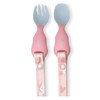 Bibado Attachable Weaning Cutlery Spoon & Fork Set (Over The Rainbow)