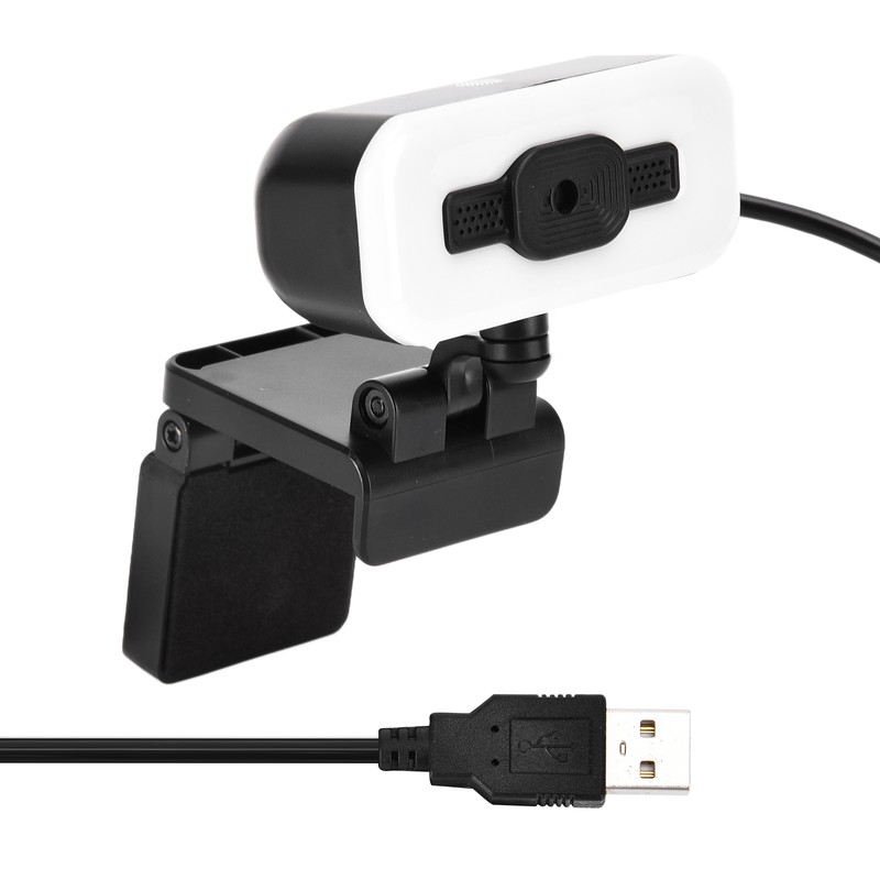 2K Web Camera Automatic Focusing 1080p with LED Light Computer