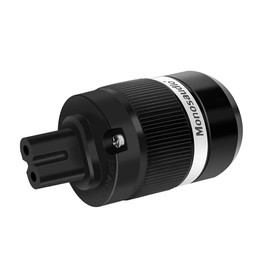 Monosaudio Audio Power Plug 4N Pure Copper IEC320-C7 Figure 8 Female 25A/250V Audio Power Cord Iec Connectors Replacement Plugs Audio Connector for 12AWG DIY Audiophile HiFi Power Cable(Pure Copper)