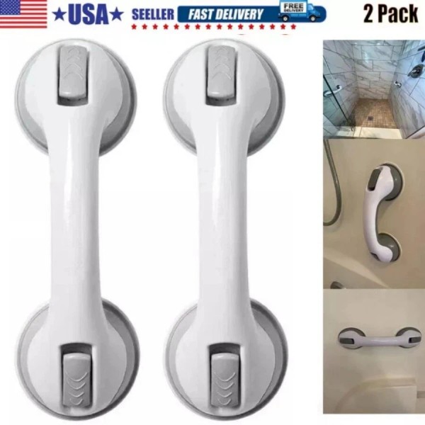 Unbranded 2 Pack Shower Grab Bar Showers Suction Bar Handle