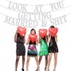 Look at You Getting Married Banner, Backdrop for Wedding Engagement