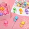 FYSUIMU 6Pcs Easter Silicone Straw Cover Cap Spring Pastel Egg