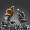 FUNSXBUG 10 Inch Resin The Thinker Statue Thinking Man Sculptures